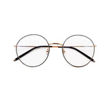Nearsighted Myopia Computer Blue Light Blocking Reading Distance Glasses Circle Round Metal Frame Women Eyeglasses professional Customized Prescription