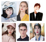 Nearsighted Myopia Computer Blue Light Blocking Reading Distance Glasses Circle Round Metal Frame Women Eyeglasses professional Customized Prescription