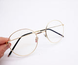 Nearsighted Myopia Computer Blue Light Blocking Reading Distance Glasses Circle Round Metal Frame Women Eyeglasses professional Customized Prescription