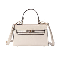 L-package 21-15-7cm Women's Satchel Handbags Top Handle Purses Shoulder Bags Leather Tote for Ladies with Long Strap
