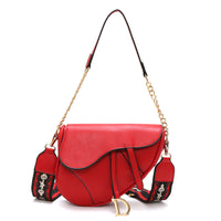L-package Saddle Shoulder Bag for Women Fashion Small Top Handle Handbag Crossbody Handbag Purse