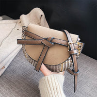 L-package 18-13-5cm Women Crossbody Satchel Bag Small Saddle Purse and Tote Shoulder Handbags