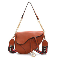 L-package Saddle Shoulder Bag for Women Fashion Small Top Handle Handbag Crossbody Handbag Purse
