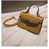 L-package 21-15-7cm Women's Satchel Handbags Top Handle Purses Shoulder Bags Leather Tote for Ladies with Long Strap