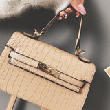 L-package 21-15-7cm Women's Satchel Handbags Top Handle Purses Shoulder Bags Leather Tote for Ladies with Long Strap