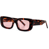 Rectangular Sunglasses Female Retro Punk Color Big Frame Sunglasses Ladies Fashion Glasses Sunscreen Summer New Products