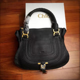 H-bag Chloe MARCIE HANDBAG Marcie handbag in watersnake print calfskin 36×12×26CM