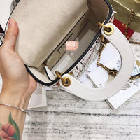 H-bag LADY Dior LAMBSKIN Tassels BAG AL-2000 Mini：17cm Medium：24cm