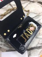 H-bag MINI J'A.D.I.O.R ULTRA BLACK BAG Flash skin 18cm