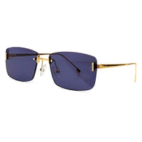 2023 Brand Designer Women Sunglasses Rimless Sun Glasses Square Eyeglasses Alloy Summer Eyewear UV400