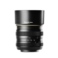 E-Electronic Kamlan lens 50mm F1.1 APS-C Large Aperture Manual Focus Lens Standard Fixed Focus APS-C Frame Mirrorless Lens Cameras lentille Camera Lens For Canon EOS-M NEX Fuji X M4/3 Cameras