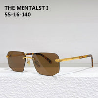 THE MENTALST I Germany Luxury Pure Titanium Polygon Round Sunglasses Men Business Original Quality Designer Eyeglasses With Case
