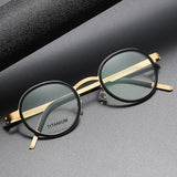 High Quality Glasses Men 9714 Denmark Titanium No Screw Korea Glasses Frames Optical Ultra-light Business Prescription Glasses