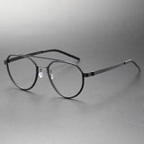 Luxury Glasses Men Denmark Linde 9745 Titanium No Screw Korea Glasses Frames Optical Ultra-light Business Optical Lenses