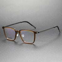 Square Glasses Frame For Men 1844 Denmark Titanium No Screw Korea Glasses Frames Optical Ultra-light Business Frame Glasses