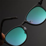 Round Denmark Linde 1818 Titanium No Screw Korea Glasses Frames Optical Ultra-light Business Rtro Optical Lenses Frames Man