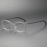 Men's Eyeglasses Frame 6536 Denmark Titanium No Screw Glasses Frames Optical Ultra-light Business Square Prescription Diopter