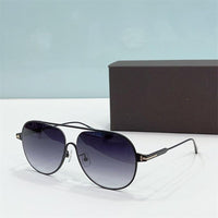 Double Bridge Women Sunglasses Brands 2023 Tom For Tutanium Polit Sunglasses Luxury Brand FT0824 Sunglass Women