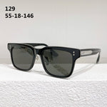 D407 Original Thickened Acetate Sunglasses Square Black Gradient Designer Brand Eyeglasses Tortoise Handamde High Quality Glass
