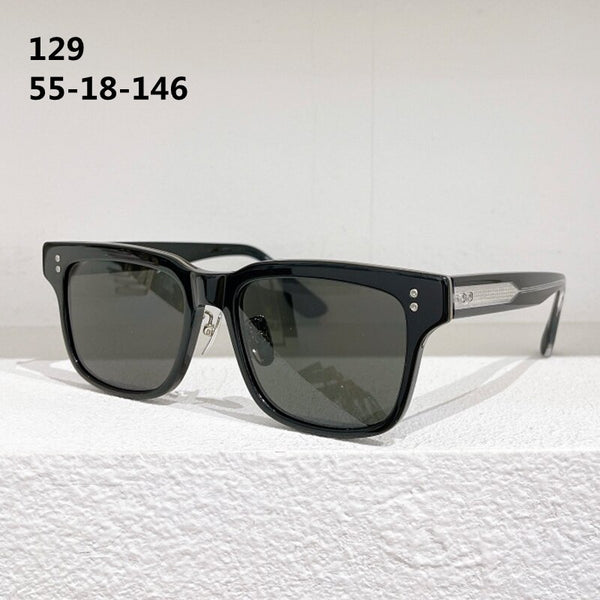 D407 Original Thickened Acetate Sunglasses Square Black Gradient Designer Brand Eyeglasses Tortoise Handamde High Quality Glass