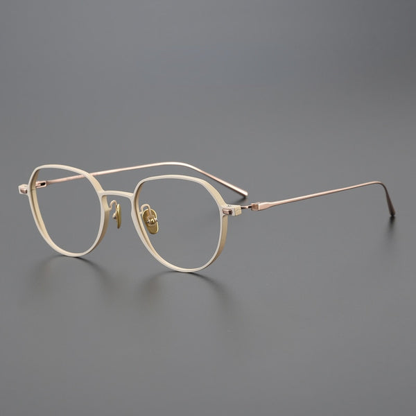 7.8G Japanese Super Light Eyeglasses Frames Men Women Prescription Glasses Asian Pure Titanium Top Designer Round Eyewear
