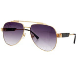 Pilot Sunglasses Female Classic Designer Metal Frame Gradient Mirror High-End Sunglasses Female Summer Must-Have Items