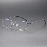 Men Glasses 5509 Denmark Titanium No Screw Glasses Frames Optical Ultra-light Business Square Men's Prescription Eyeglasses