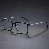 Eyeglass Frames For Men Denmark Linde 6577 Titanium No Screw Korea Glasses Frames Optical Ultra-light Business Frame