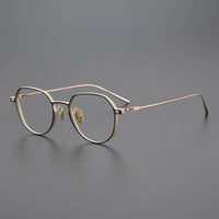 7.8G Japanese Super Light Eyeglasses Frames Men Women Prescription Glasses Asian Pure Titanium Top Designer Round Eyewear