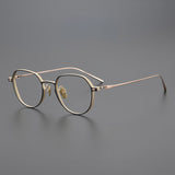 7.8G Japanese Super Light Eyeglasses Frames Men Women Prescription Glasses Asian Pure Titanium Top Designer Round Eyewear