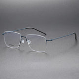 Square High Quality 5508 Glasses Frame Handmade Denmark Titanium No Screw Korea Glasses Frames Optical Ultra-light Business