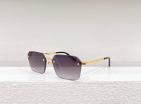 2023 Latest Fashion Sunglasses, Borderless Sunglasses Titanium Alloy Frame Brand Designer for Men and Women UV400