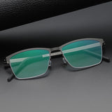 Glasses Frames For Men 7405 Denmark Titanium No Screw Korea Glasses Frames Optical Ultra-light Business Square Eyeglass Frame