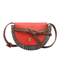 L-package 18-13-5cm Women Crossbody Satchel Bag Small Saddle Purse and Tote Shoulder Handbags