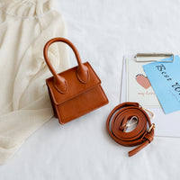 L-package Fashion Classic Mini Crossbody Bags Top Handle Clutch Handbags Square Leather Shoulder Handbag For Women's