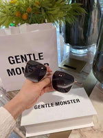 S-sunglasses Men's UV-Proof Strong Light Sunglasses For Diane Classic Silver Square Frame 99.9% UV Protected Brown Lenses for Driving Eye Glasses Reflective Lenses Big Face