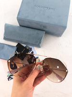 S-sunglasses F.O.R A.R.T‘S S.A.K.E casino Sunglasses for Women, Cat Eye Mirrored Flat Lenses Metal Frame Sunglasses UV400 62-16-145