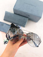 S-sunglasses F.O.R A.R.T‘S S.A.K.E casino Sunglasses for Women, Cat Eye Mirrored Flat Lenses Metal Frame Sunglasses UV400 62-16-145