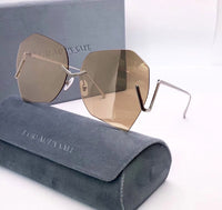 S-sunglasses F.O.R A.R.T‘S S.A.K.E BURTON Classic Aviator Mirrored Flat Lens Sunglasses Metal Frame 63-12-145