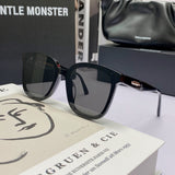 S-sunglasses Ready Stock Men Sunglasses UV400 Korean Sun Glasses For Jackie Black Square Acetate Flatba Frame With 99.9% UV Protected Black Zeiss Lenses Shades For Men Fashion Men's Eyewear Male