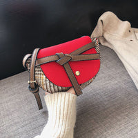 L-package 18-13-5cm Women Crossbody Satchel Bag Small Saddle Purse and Tote Shoulder Handbags