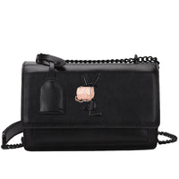 L-package 22-14-10cm Women Purse Clutch Small Crossbody Shoulder Bag with Chain Strap