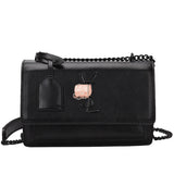 L-package 22-14-10cm Women Purse Clutch Small Crossbody Shoulder Bag with Chain Strap