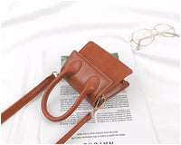 L-package Fashion Classic Mini Crossbody Bags Top Handle Clutch Handbags Square Leather Shoulder Handbag For Women's
