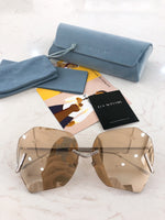 S-sunglasses F.O.R A.R.T‘S S.A.K.E BURTON Classic Aviator Mirrored Flat Lens Sunglasses Metal Frame 63-12-145