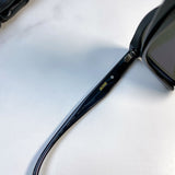 S-sunglasses Ready Stock Men Sunglasses UV400 Korean Sun Glasses For Jackie Black Square Acetate Flatba Frame With 99.9% UV Protected Black Zeiss Lenses Shades For Men Fashion Men's Eyewear Male