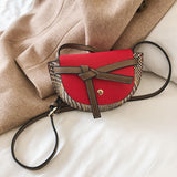 L-package 18-13-5cm Women Crossbody Satchel Bag Small Saddle Purse and Tote Shoulder Handbags