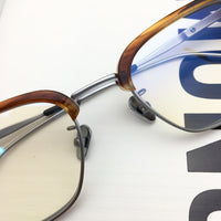 S-sunglasses New GM eyeware Cat Eye Mirrored Flat Lenses Street Fashion Metal Frame Women Sunglasses For HAVANA