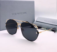 S-sunglasses F.O.R A.R.T‘S S.A.K.E casino Sunglasses for Women, Cat Eye Mirrored Flat Lenses Metal Frame Sunglasses UV400 62-16-145
