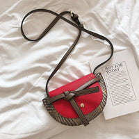 L-package 18-13-5cm Women Crossbody Satchel Bag Small Saddle Purse and Tote Shoulder Handbags
